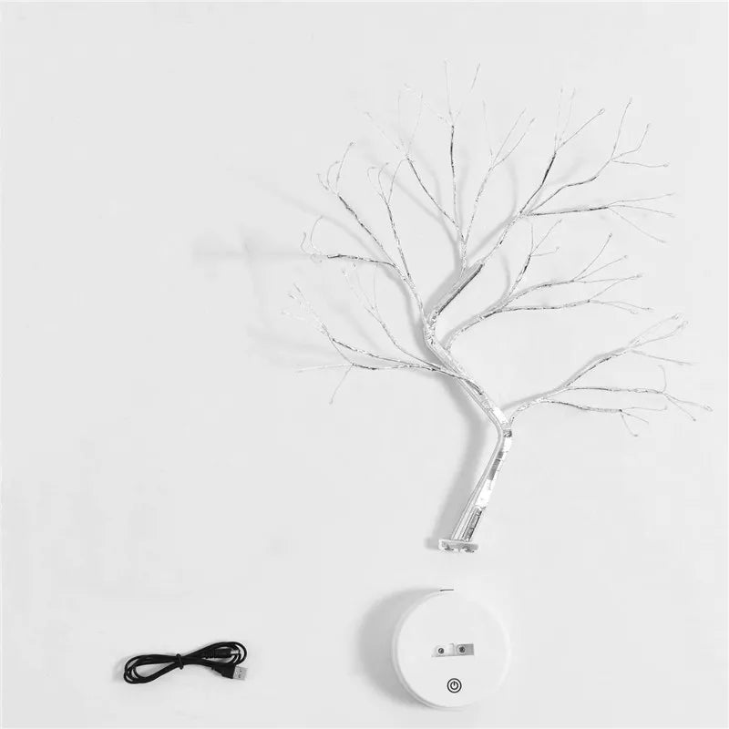 Ilumina tu Hogar con Encanto Festivo: Mini Árbol de Navidad de LED con Cable de Cobre