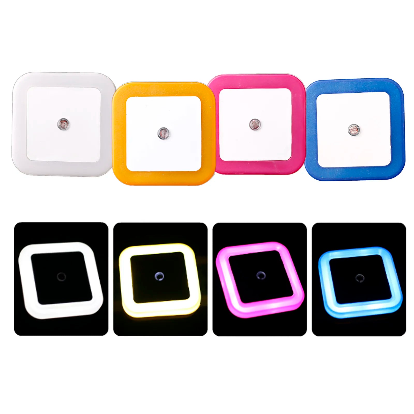 Bonita mini luz nocturna led con enchufe de pared