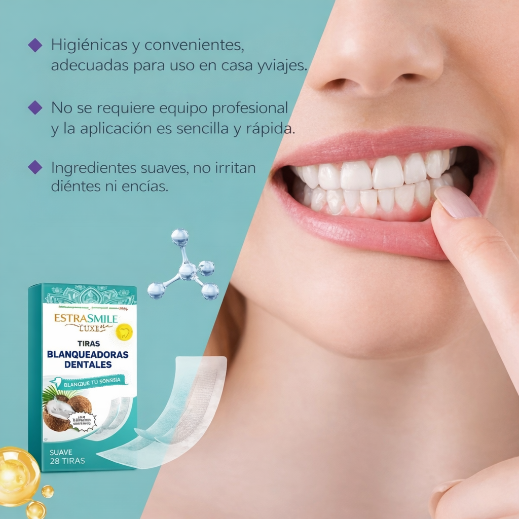 Tiras Blanqueadoras Dentales-EstraSmile LUXE™