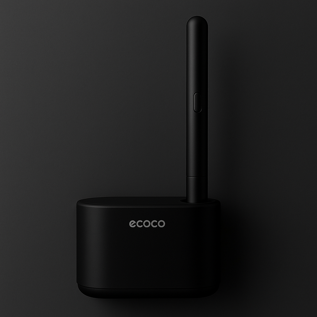 Kit Sistema de limpieza desechable WC- Soporte Inodoro + Cepillo + 24 unidades de detergente prehumidecido.