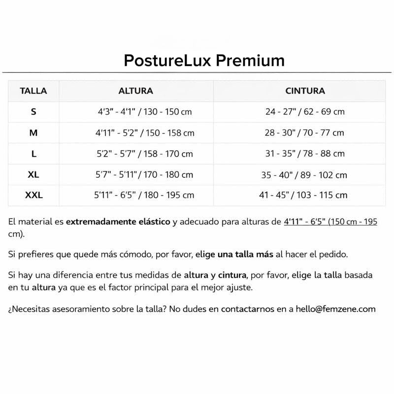 PostureLux™ Corrector de Postura Premium