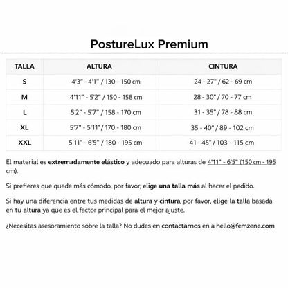 PostureLux™ Corrector de Postura Premium