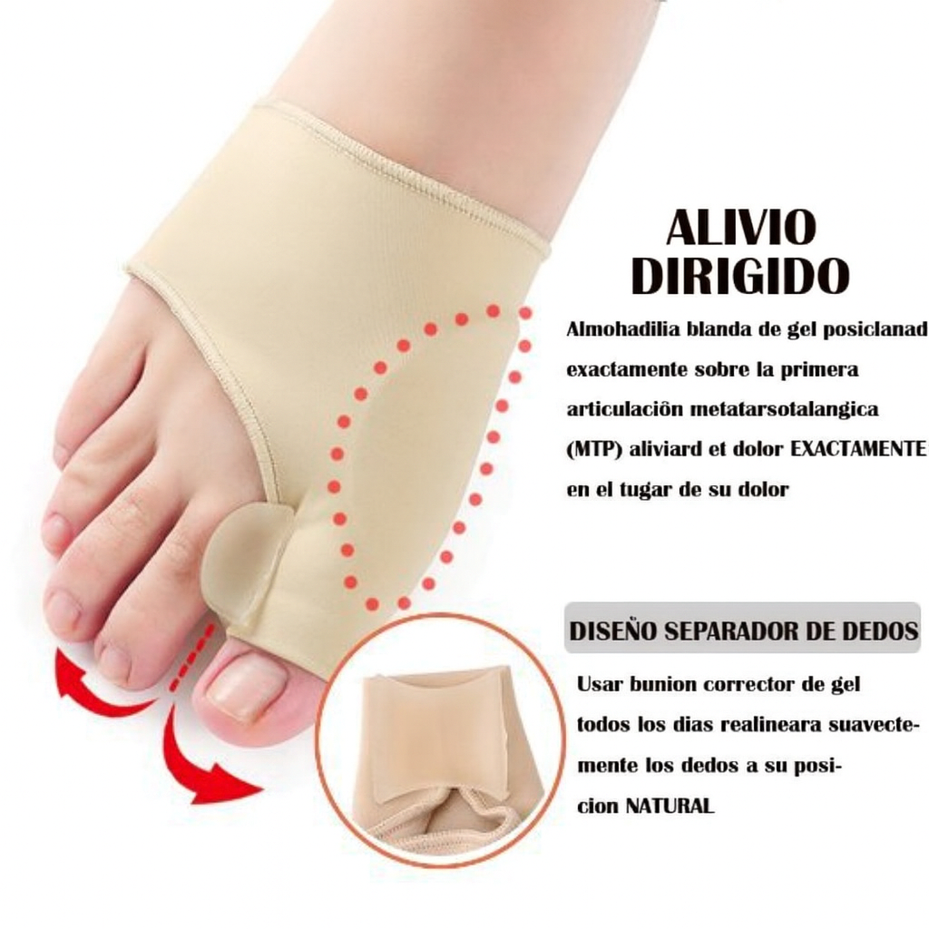 Corrector de Juanete de Silicona – Hallux Valgus Ortopédico