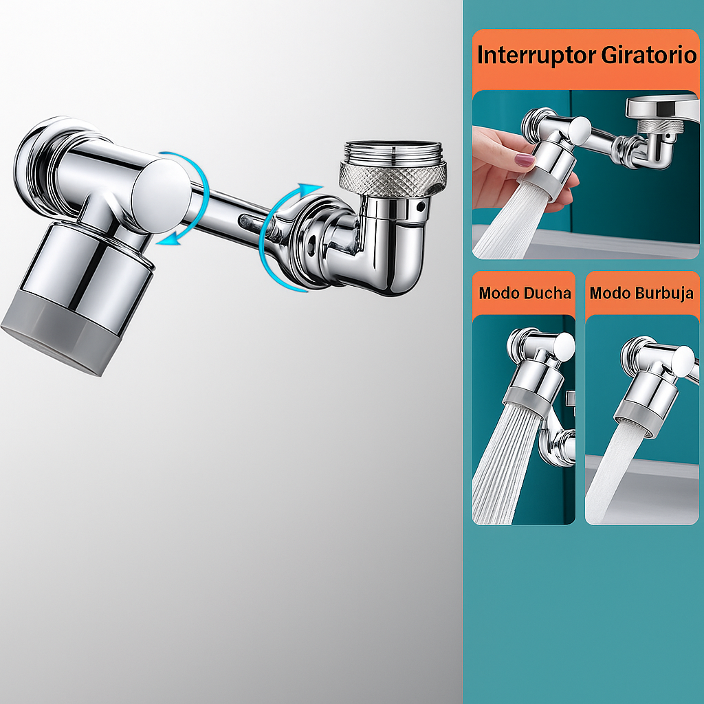 Extensor de grifo universal multidireccional