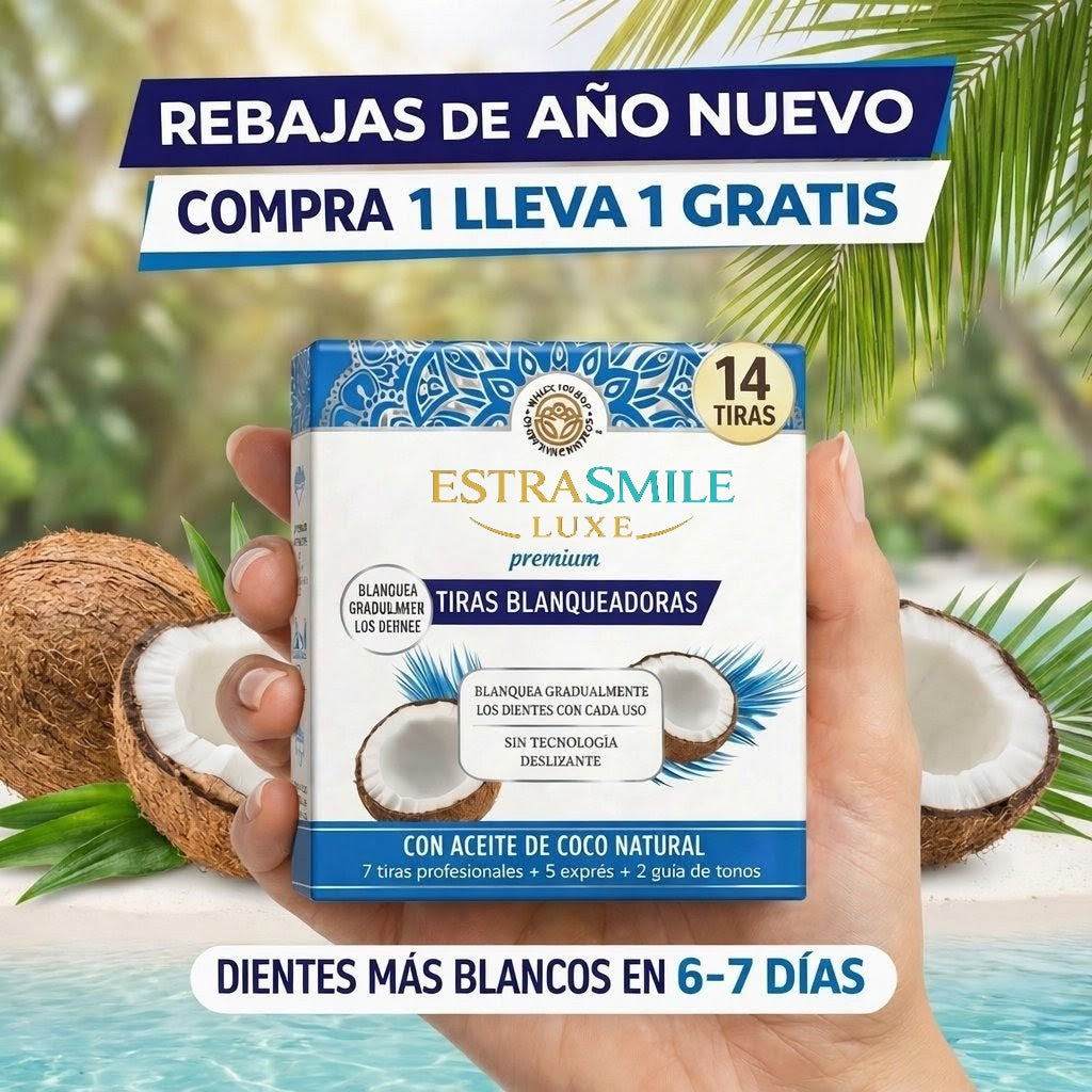 Tiras Blanqueadoras Dentales-EstraSmile LUXE™
